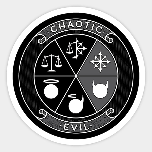 Chaotic Evil Sticker by RaygunTeaParty